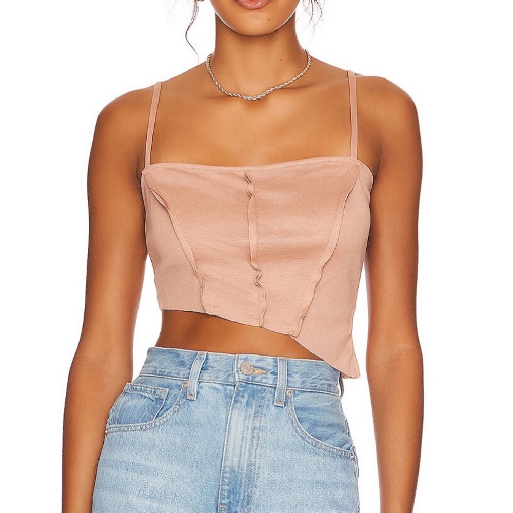 h:ours Talisa Crop Top in Nude, SOLD OUT ONLINE